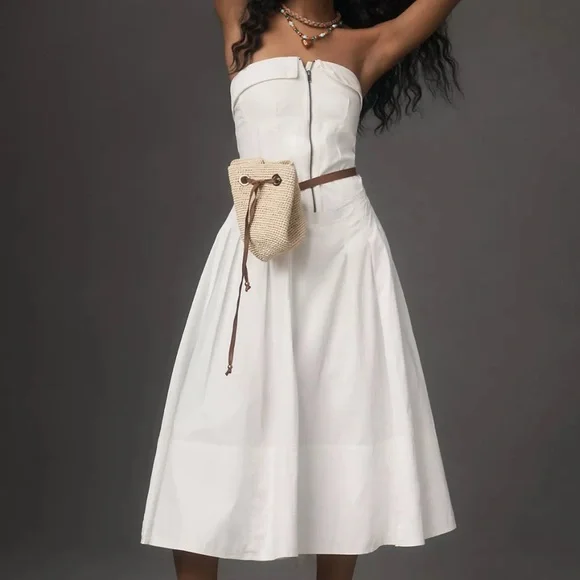 Pilcro | Dresses | Anthropologie Pilcro Strapless Twofer Midi Dress |  Poshmark